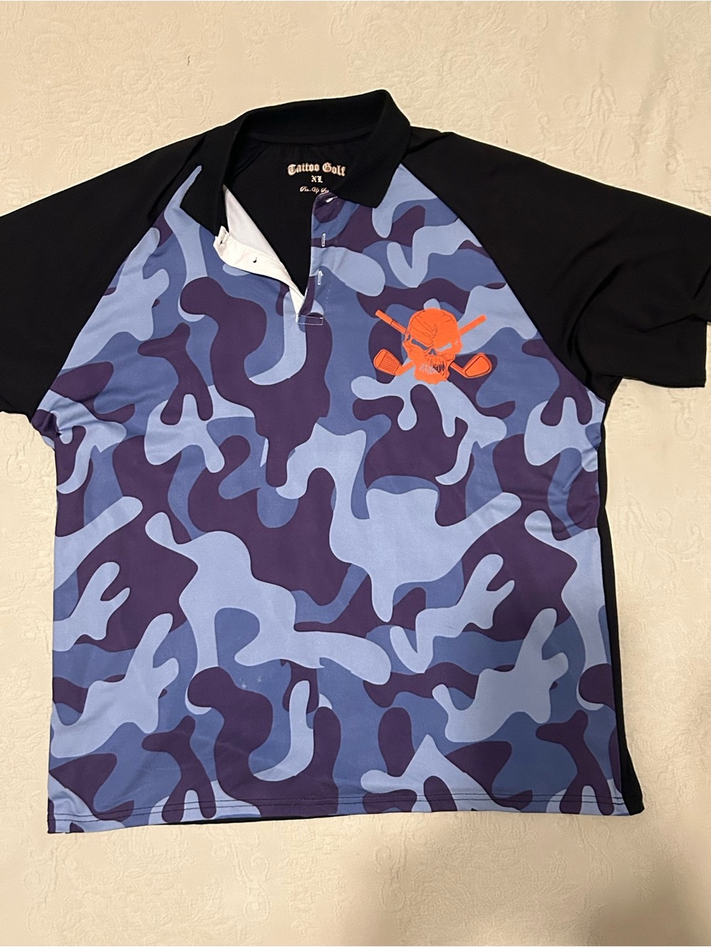 4-Men’s Tattoo Golf Polo Shirts Size XL